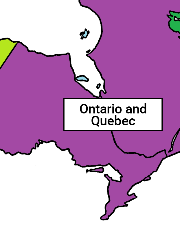 Ontario and Quebec